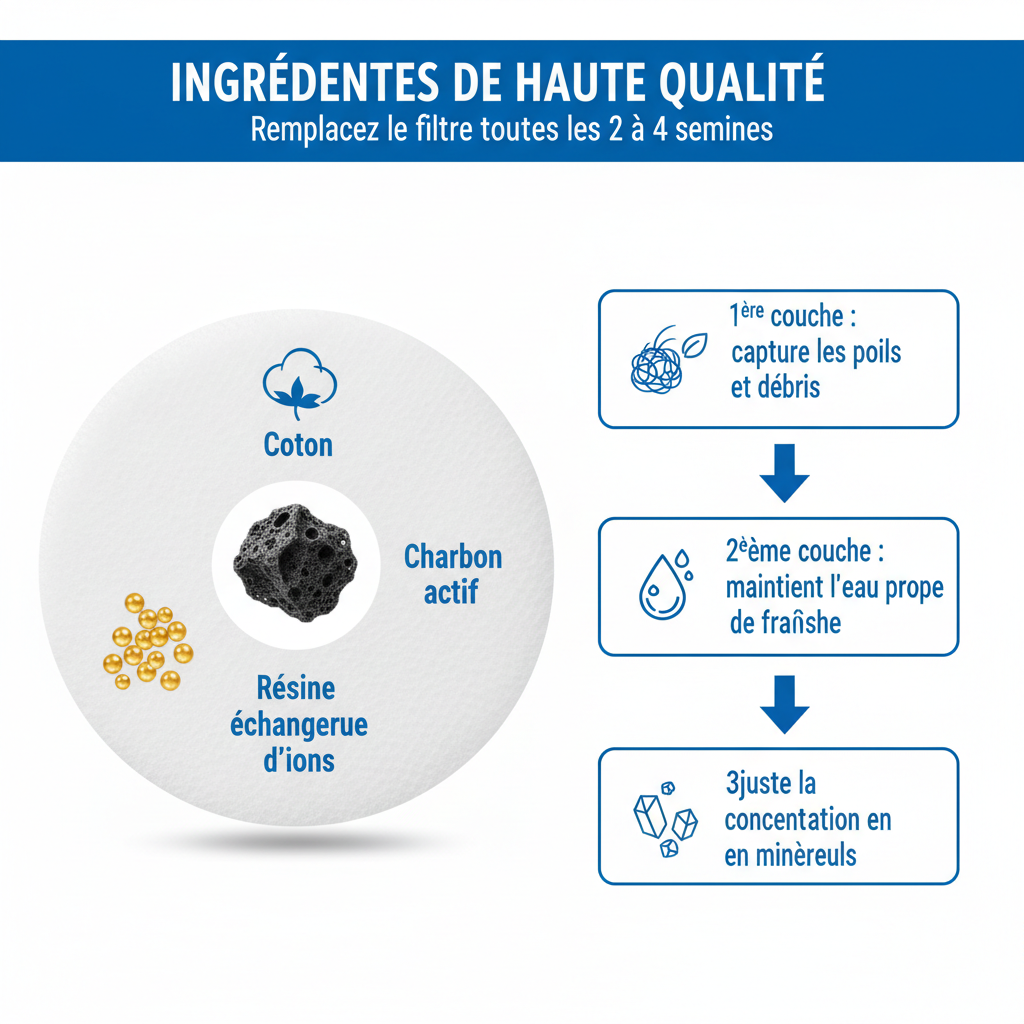Ingrédients de haute qualité - composition du filtre