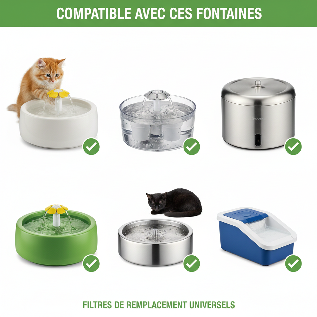 Compatible avec ces fontaines